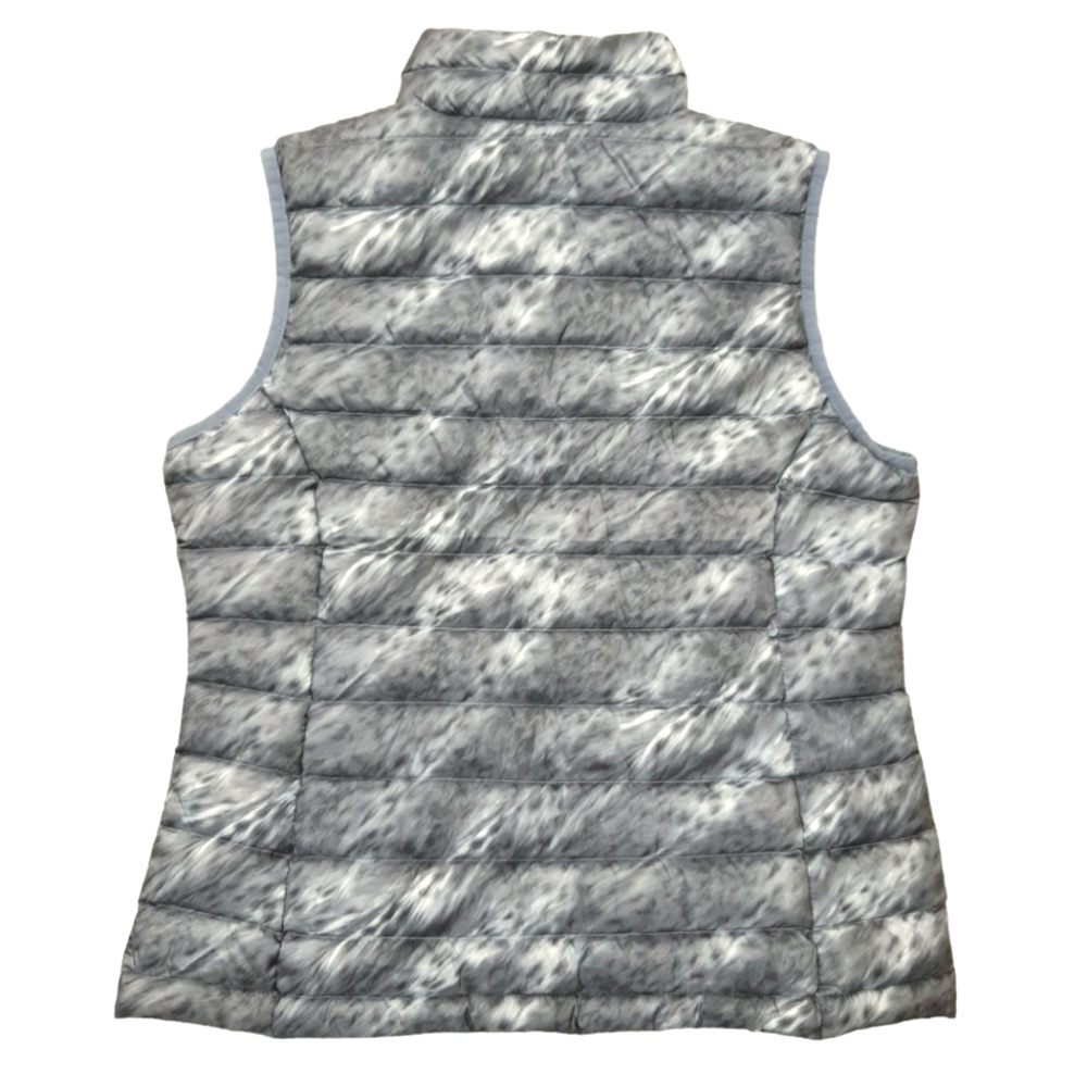 Ariat Ideal Down Lightweight Gilet Size Small Grey Animal Print Equestrian - Picture 2 of 16